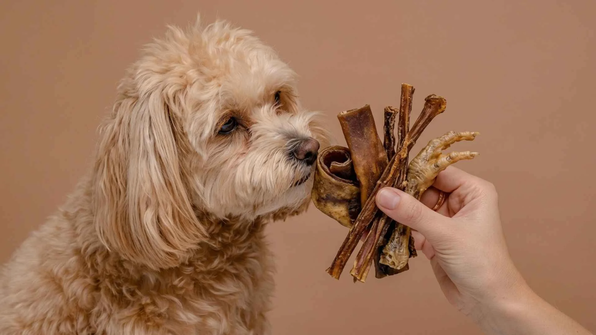 Snacks naturales deshidratados para perros